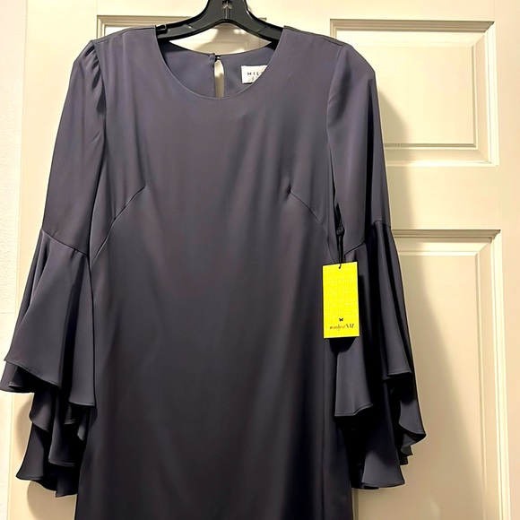 Size 2 Millie steel blue mini dress - Picture 1 of 7